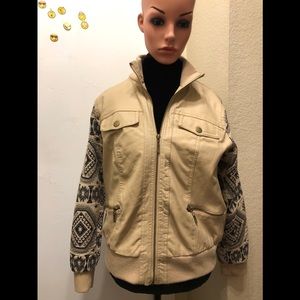 “New Look “ Beige Faux Leather Cowgirl Posh Jacket